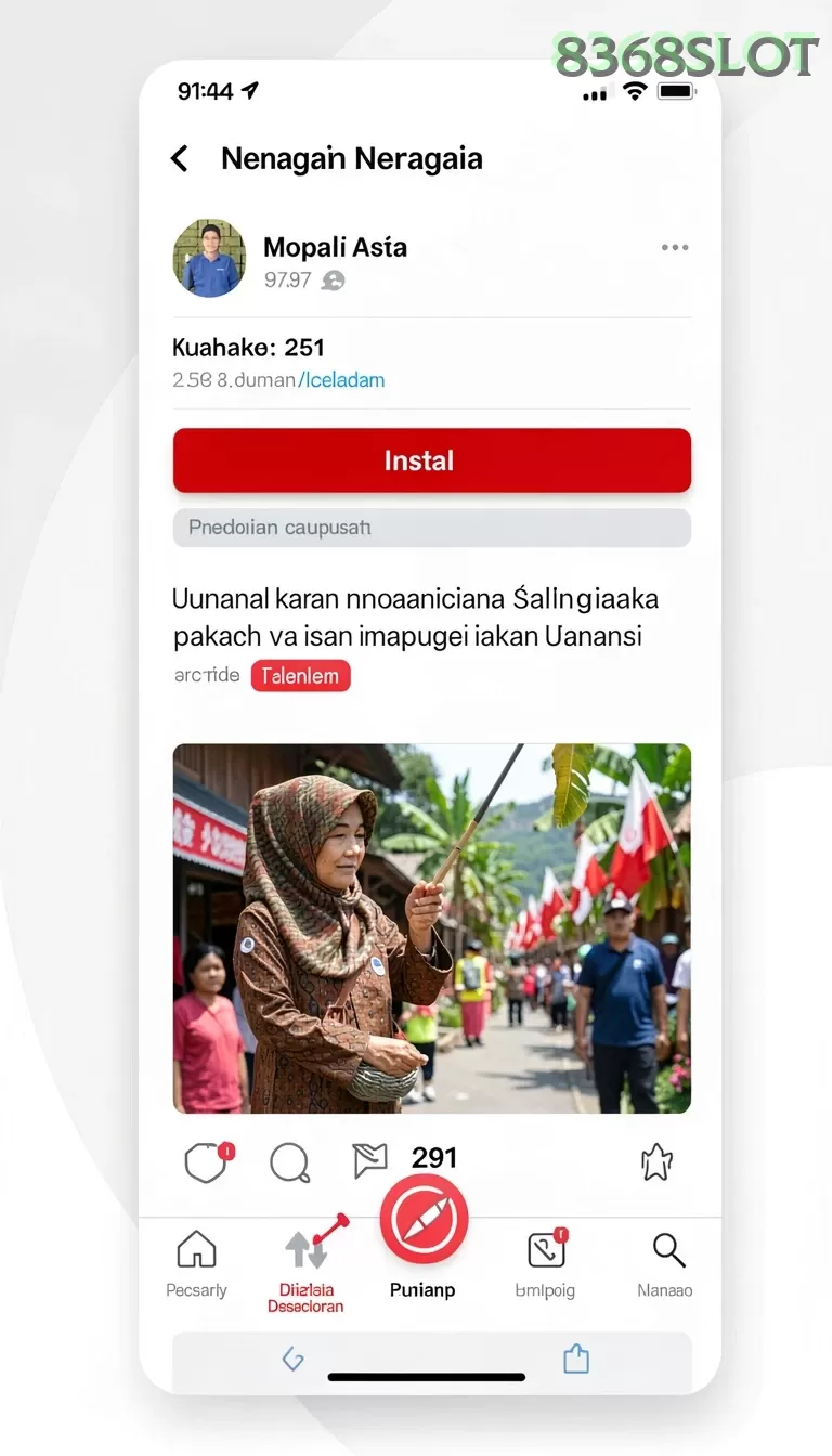 Cuplikan layar CACOR78 — menu navigasi